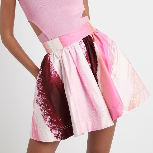 Aje Dresses & Skirts - AJE Kasbah Mini Flippy Skirt Sunset Stripe - SIZE 10 RRP $295 - NWT